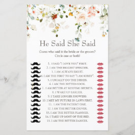 Lámina El amor está en flor, dijo que dijo que era un jue