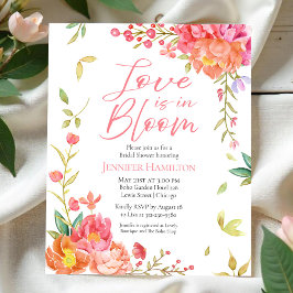 Lámina El amor está en flor | Invitación a la ducha de no