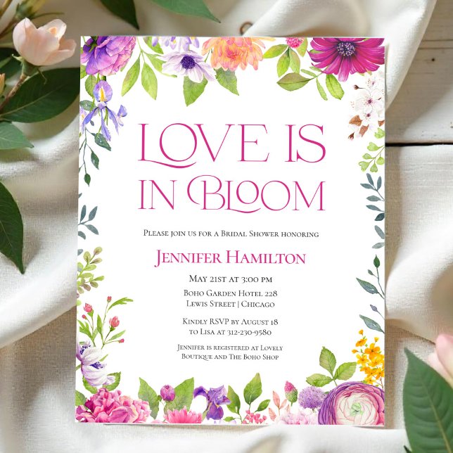 Lámina El amor está en flor | Invitación a presupuesto pa (Subido por el creador)