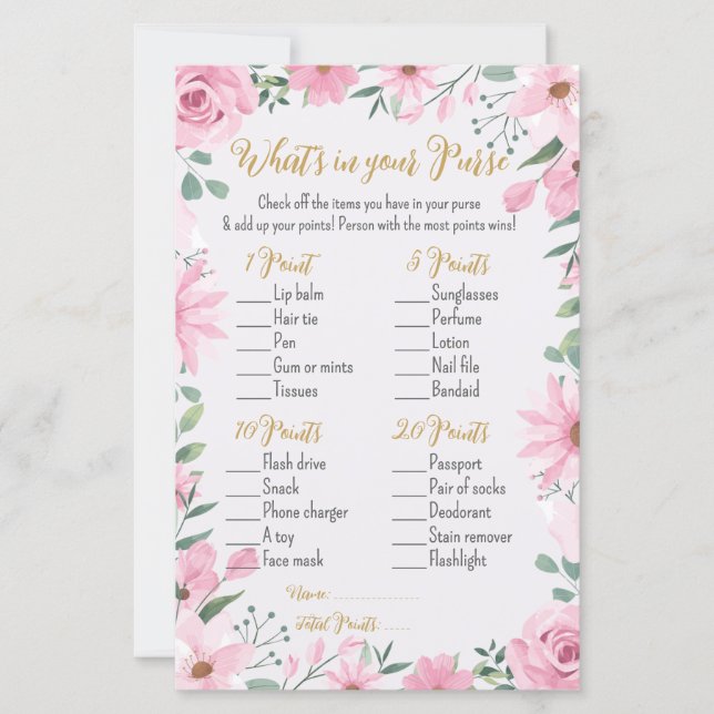 Lámina El amor está en la ducha de flores en tu bolsillo (Anverso)