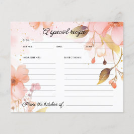 Lámina El amor está en la receta de la ducha de novia en 