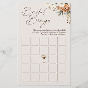 Lámina El amor está preparando juego de bingo de novia Es