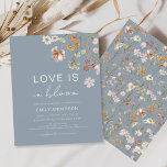Lámina El amor presupuestal en la ducha de flores silvest<br><div class="desc">Celebra el amor con nuestra invitación a la ducha de flores silvestres "El amor está en flor". Decorada con flores silvestres vibrantes y delicada vegetación, esta invitación capta la esencia del romance y la belleza natural. Tanto si se trata de una reunión íntima como de una aventura suntuosa, los suaves...</div>