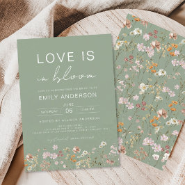 Lámina El amor presupuestal en la ducha de flores silvest