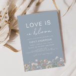 Lámina El amor presupuestal en la ducha de flores silvest<br><div class="desc">Celebra el amor con nuestra invitación a la ducha de flores silvestres "El amor está en flor". Decorada con flores silvestres vibrantes y delicada vegetación, esta invitación capta la esencia del romance y la belleza natural. Tanto si se trata de una reunión íntima como de una aventura suntuosa, los suaves...</div>