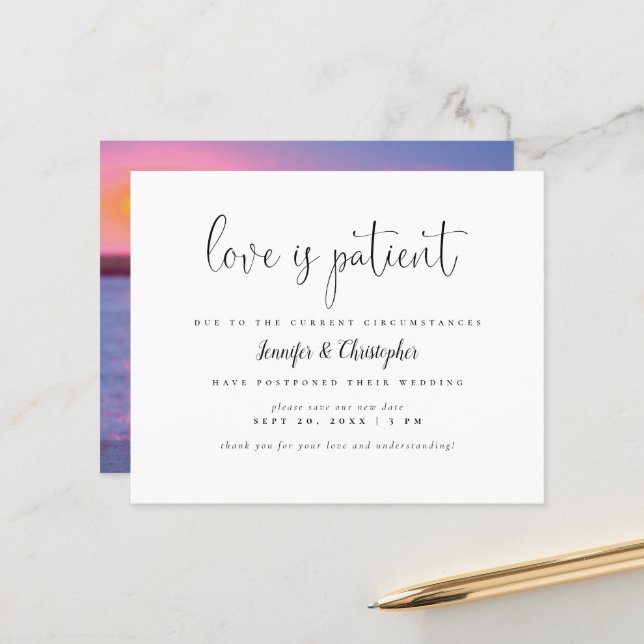 Lámina El Amor Presupuestario Es El Aplazamiento Del Boda (Anverso/Reverso In Situ)