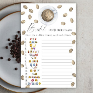 Lámina El amor se está preparando emoji de ducha de novia