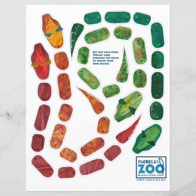 Lámina El apagón de serpientes del zoológico de Mabell (Anverso)