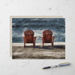 Lámina El arte de las tumbonas rusticas de Adirondack Mar