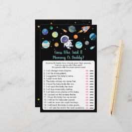 Lámina El astronauta del espacio exterior adivina quién d