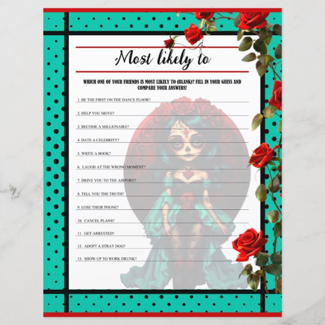 Lámina El azúcar de rosas verde azuladas y rojas se despl (Anverso)