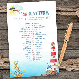 Lámina El Baby Shower Náutico Prefiere Jugar