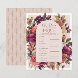 Lámina El Baby Shower rosa de la guerra de otoño adivina