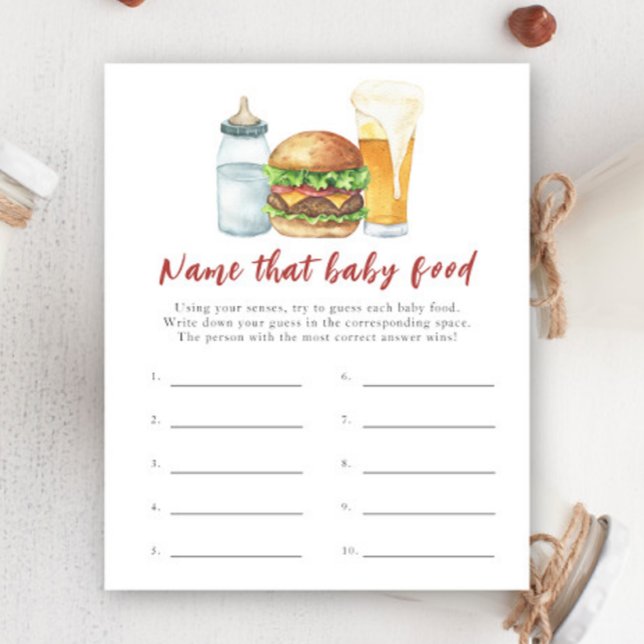 Lámina El bebé está fraguando cerveza - Nombra ese alimen (Subido por el creador)