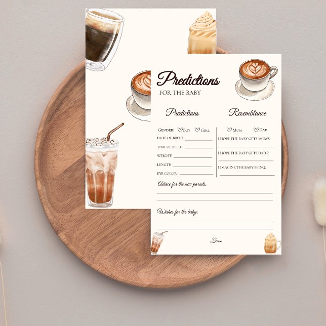 Lámina El bebé está preparando café, bebé predicción de d (Subido por el creador)