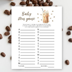 Lámina El bebé está preparando café ducha bebé Juego de a