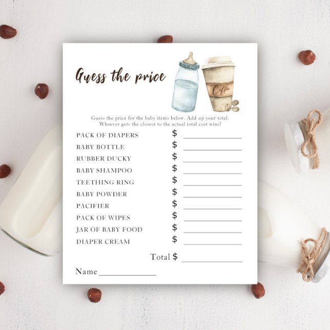 Lámina El bebé está preparando café - Juego de adivinanza (Subido por el creador)