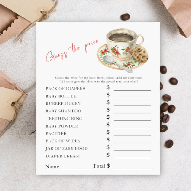 Lámina El bebé está preparando café - Juego de adivinanza (Subido por el creador)