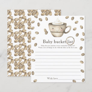 Lámina El bebé está preparando café - Lista de bebés