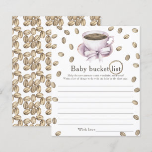 Lámina El bebé está preparando café - Lista de bebés