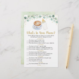 Lámina El bebé está preparando café lo que hay en tu jueg