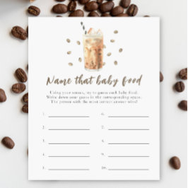 Lámina El bebé está preparando café - Nombre a ese alimen