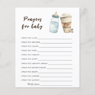 Lámina El bebé está preparando café Oraciones para el beb