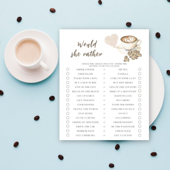 Lámina El bebé está preparando café. ¿Prefiere? (Subido por el creador)