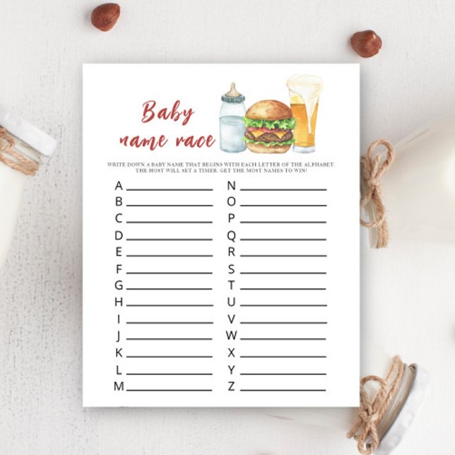 Lámina El bebé está preparando cerveza - Juego de carrera (Subido por el creador)