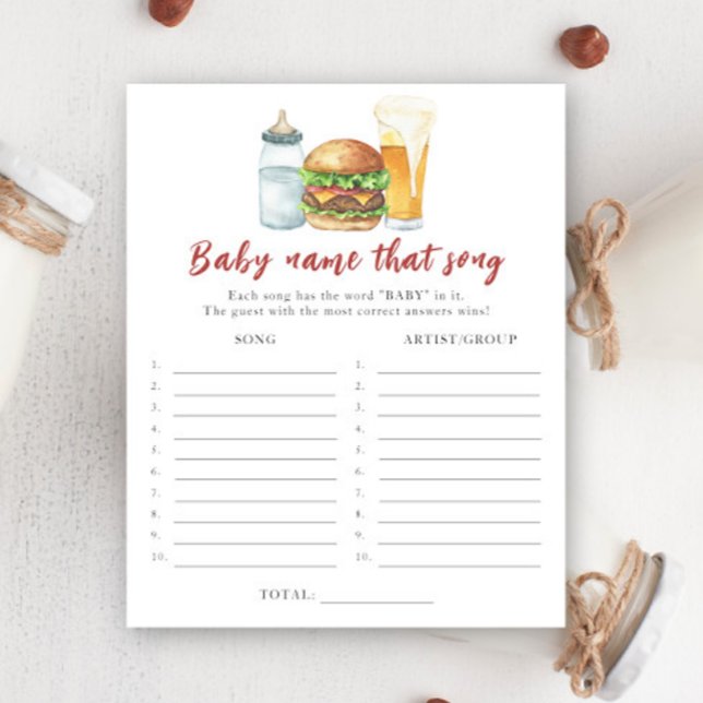 Lámina El bebé está preparando cerveza - Nombra ese juego (Subido por el creador)