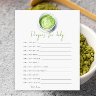 Lámina El bebé está preparando las oraciones de Matcha pa