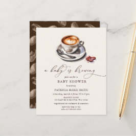 Lámina El bebé presupuestal está preparando Baby Shower n