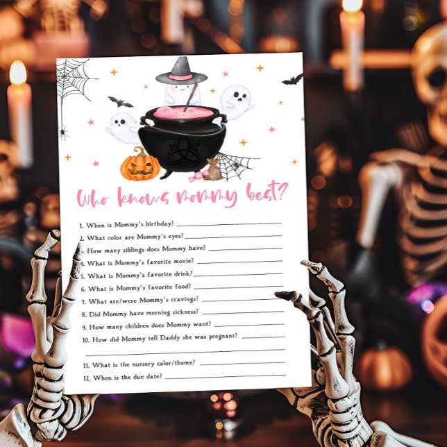 Lámina El bebé rosado se está preparando quién conoce a m (Baby is Brewing Baby Shower Who knows Mommy Best Game)