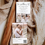 Lámina El Boda del código QR Minimalista Simple<br><div class="desc">Presentando "El Boda de Collage de fotos Moderno Elegante de Cuatro (4) y la Invitación a la Boda Minimalista de Gran Fecha" - una mezcla de sofisticación contemporánea y simplicidad. Estas invitaciones cuentan con una tipografía moderna que exuda elegancia, simplicidad y un toque de modernidad, perfecto para su minimalista celebración...</div>