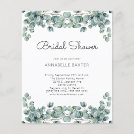 Lámina El Boho presupuestario Eucalyptus deja la invitaci