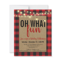 El búfalo rojo colocado Oh qué divertido invitació