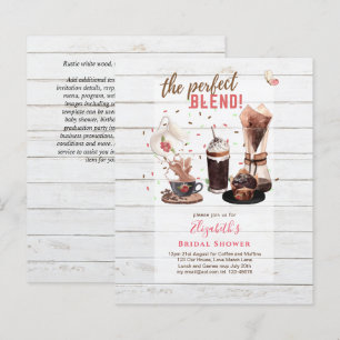 Lámina El CAFÉ de Invitaciones de la DUCHA BRIDAL, perfec