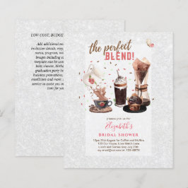 Lámina El CAFÉ de Invitaciones de la DUCHA BRIDAL, perfec