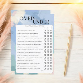 Lámina El cielo fue enviado bajo el juego de adivinanzas 