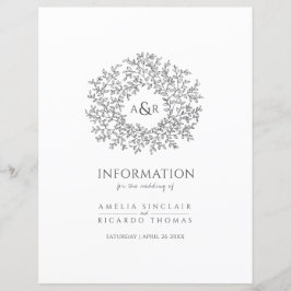 Lámina El círculo gris oscuro deja información de invitad