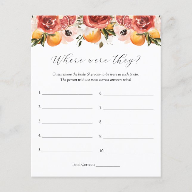 Lámina El cítrico y la vegetación donde se jugaron (Anverso)