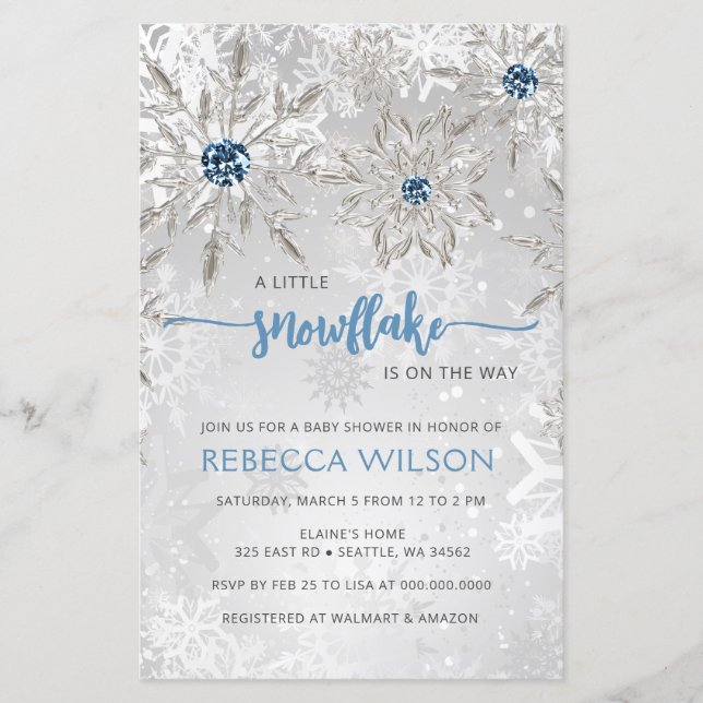 Lámina El copo de nieve del presupuesto está en camino a  (Anverso)