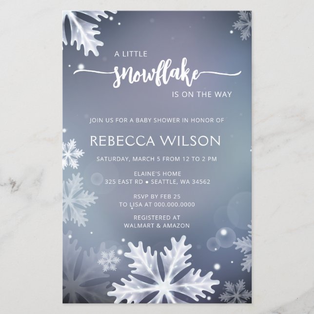 Lámina El copo de nieve del presupuesto está en camino a  (Anverso)