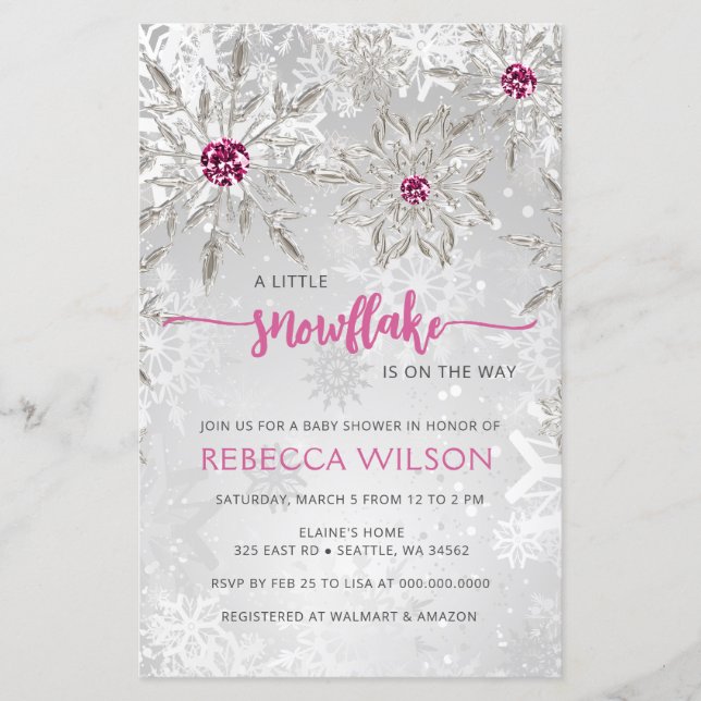 Lámina El copo de nieve del presupuesto está en camino Ch (Anverso)