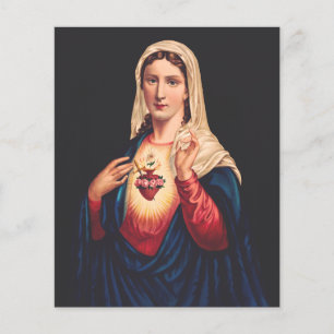 Lámina El corazón inmaculado de María