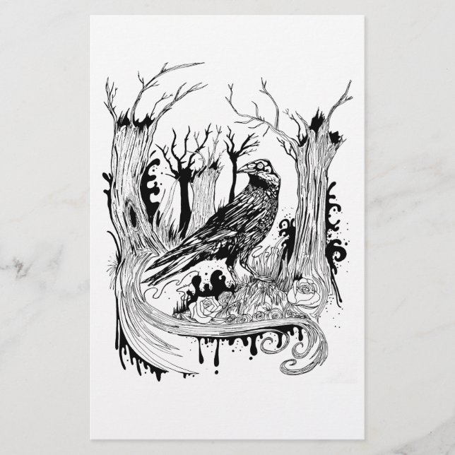 Lámina El cuervo negro (Anverso)