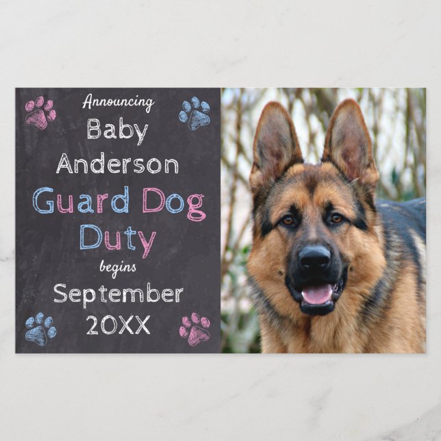 Lámina El deber de perro guardián comienza la Invitación  (Anverso)