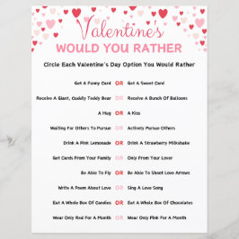 Lámina El día de San Valentín Preferiría Jugar