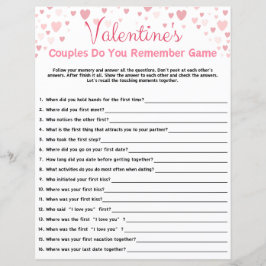 Lámina El día de San Valentín ¿Recuerdas el juego?