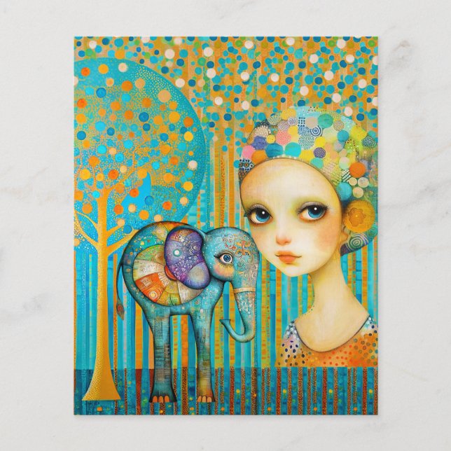 Lámina El encanto del elefante (Anverso)